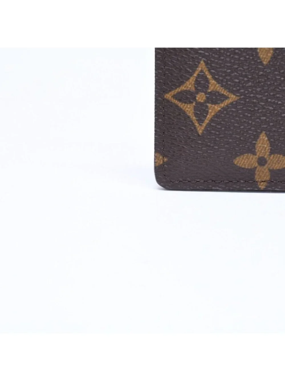 Louis Vuitton Porte Cartes Simple Card Case Monogram Canvas Brown